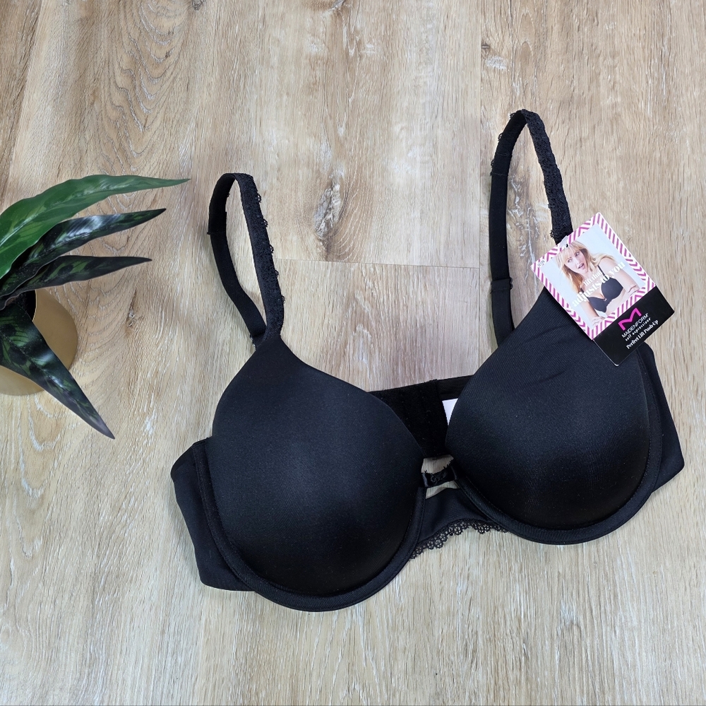 🆕️Maidenform Perfect Lift Push-up Black Women's Bra 38D